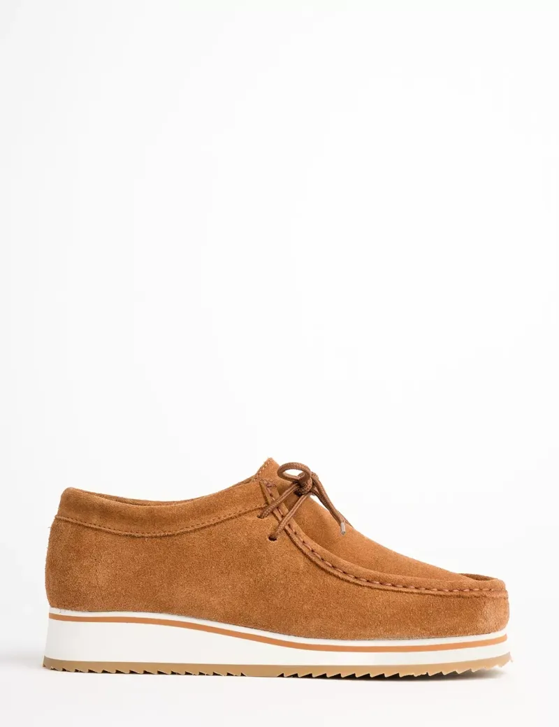 Penelope Chilvers Rise Suede Trainer - Tan-3