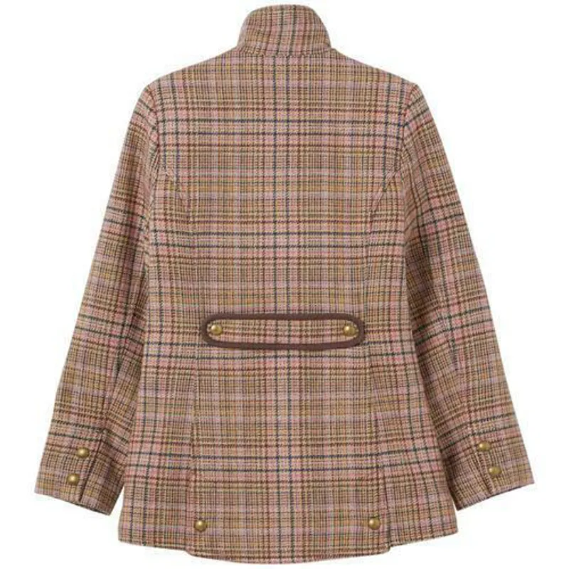 Joules Ladies Pink Tweed Field Coat-3