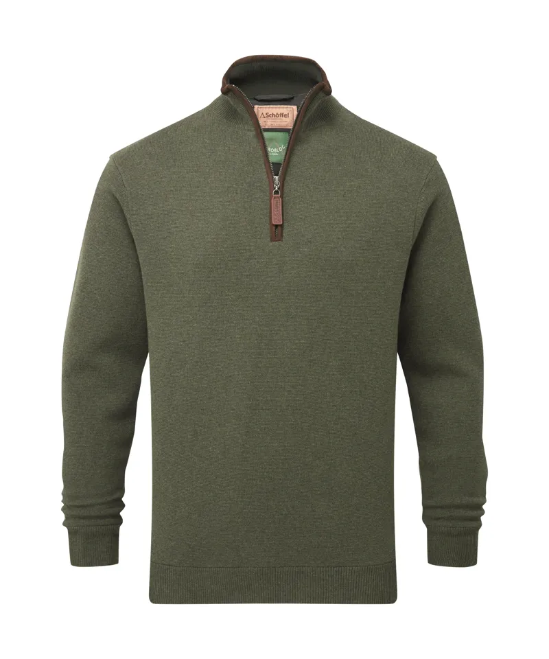Schoffel Angus Aerobloc Quarter Zip - Woodland