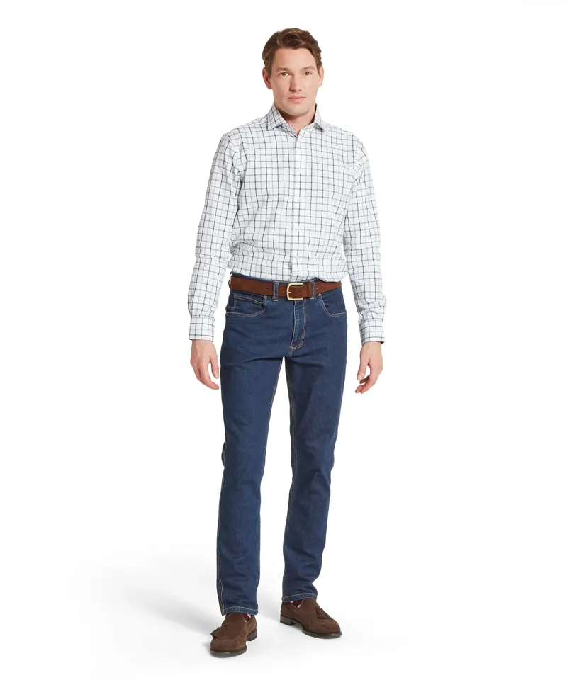 Schoffel Baconsthorpe Tailored Shirt - Deep Purple Check-1