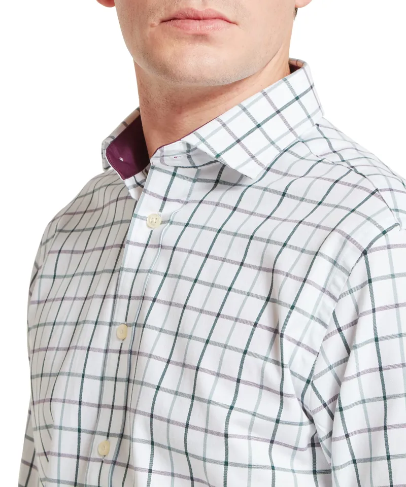 Schoffel Baconsthorpe Tailored Shirt - Deep Purple Check-4