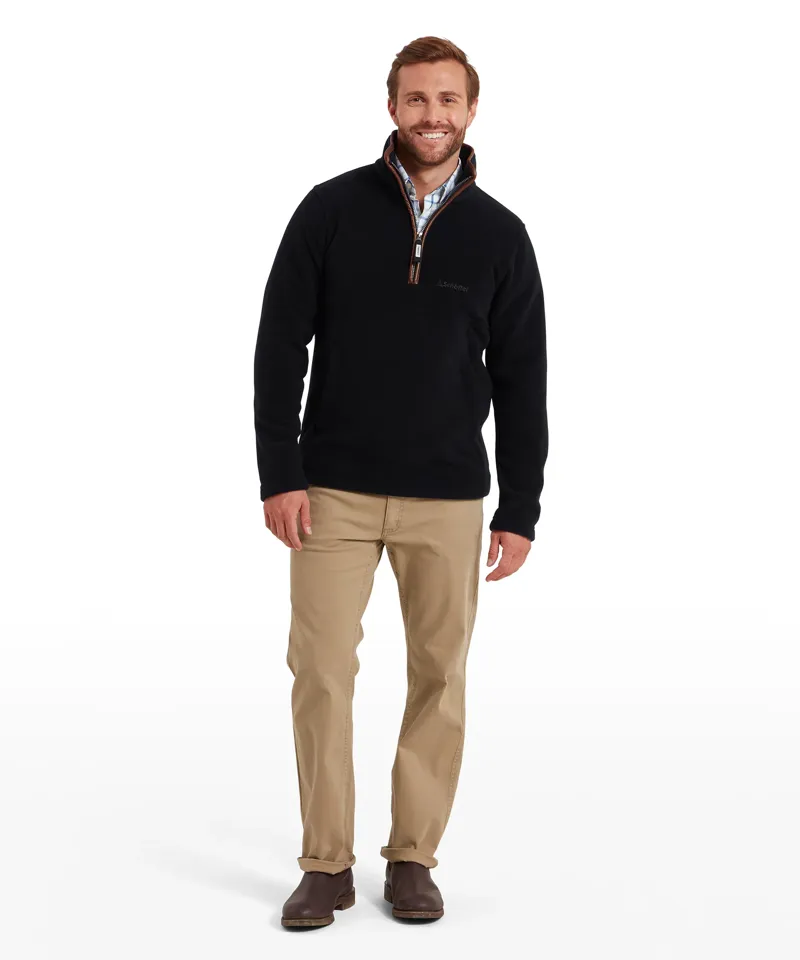 Schoffel Berkeley 1/4 Zip Fleece - Navy-2