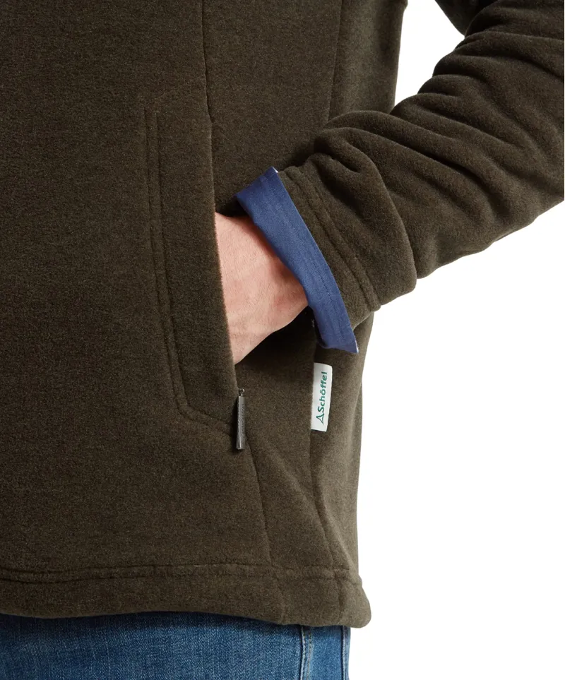 Schoffel Berkeley 1/4 Zip Fleece - Dark Olive-7