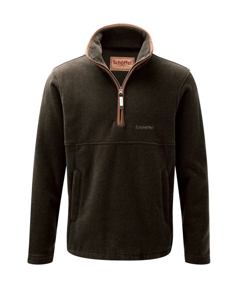 Schoffel Berkeley 1/4 Zip Fleece - Dark Olive