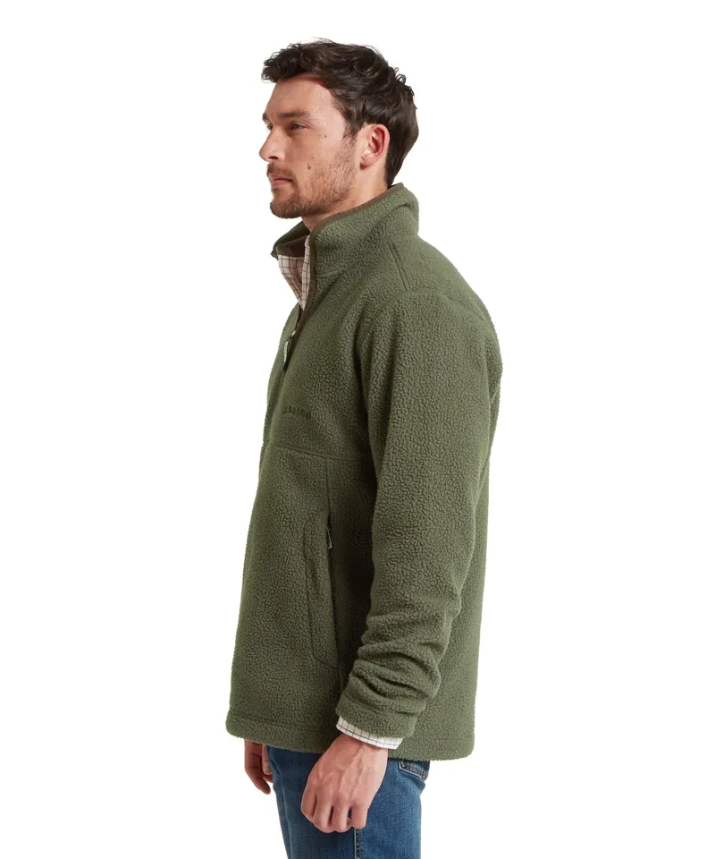 Schoffel Berkeley Retro Quarter Zip Fleece - Woodland-3