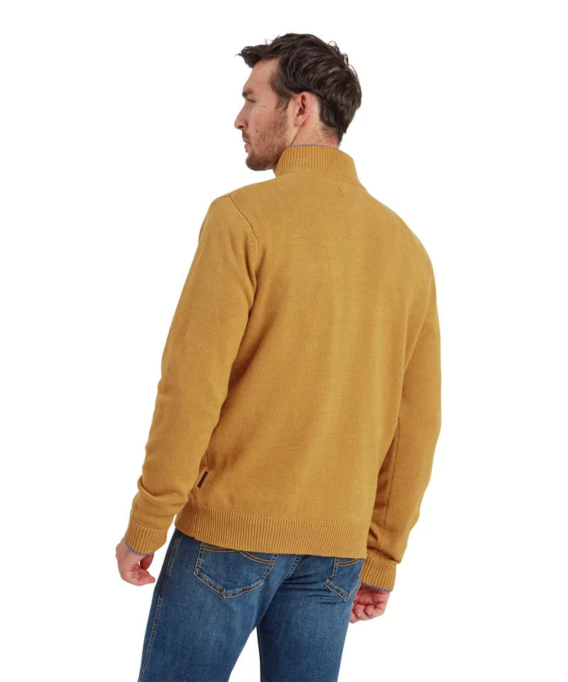 Schoffel Blair Quarter Zip Jumper - Mustard-4