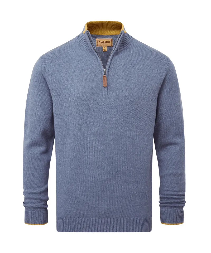 Schoffel Blair Quarter Zip Jumper - Vintage Navy