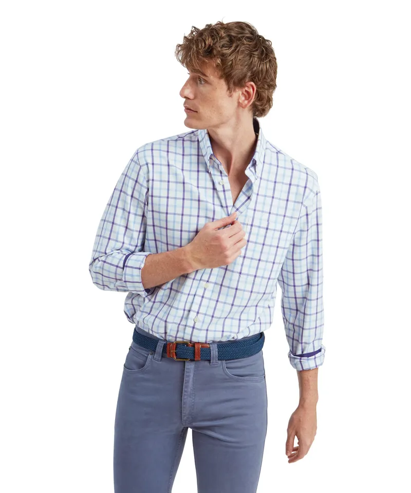 Schoffel Brancaster Classic Shirt - Bramble Check-2