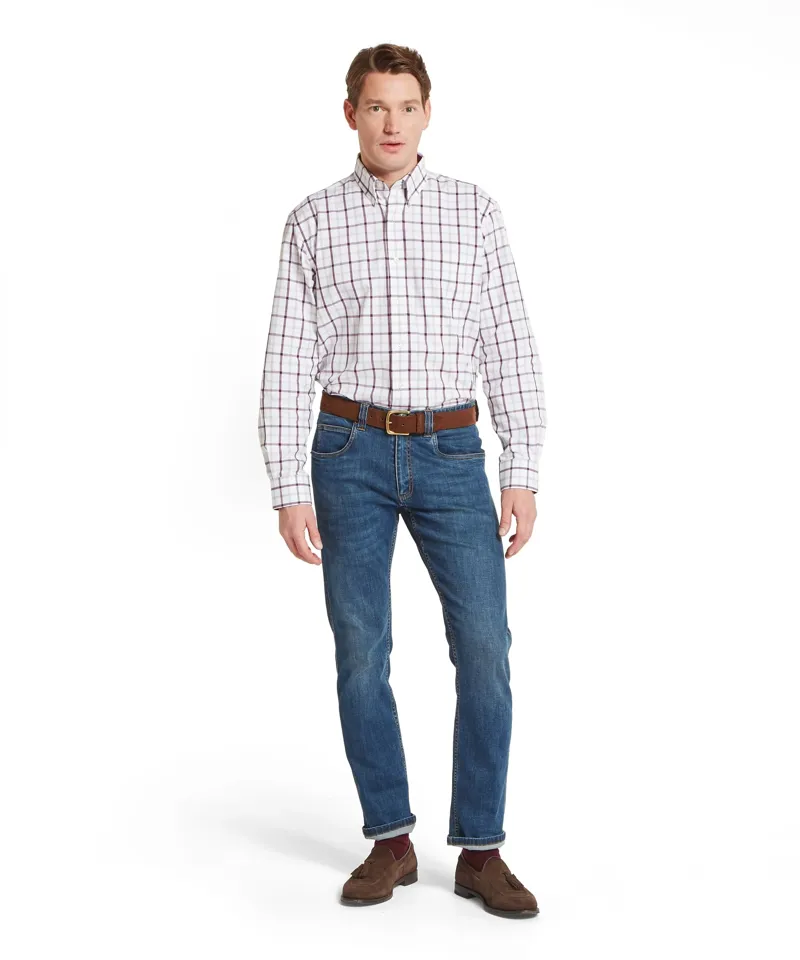 Schoffel Brancaster Classic Shirt - Beetroot Check-1