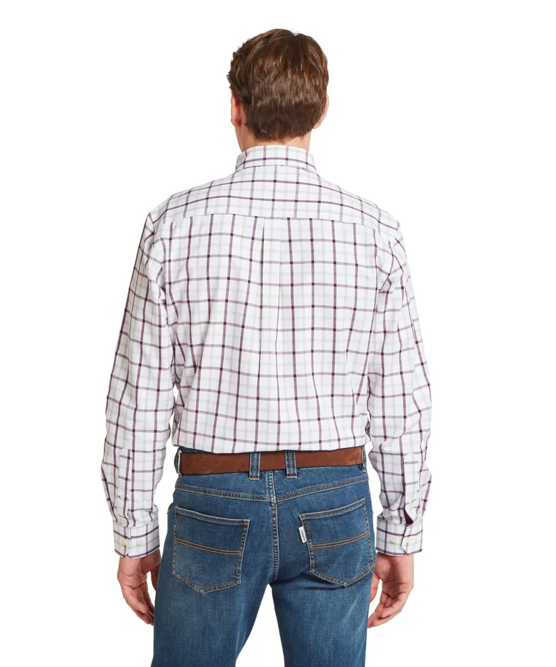 Schoffel Brancaster Classic Shirt - Beetroot Check-3