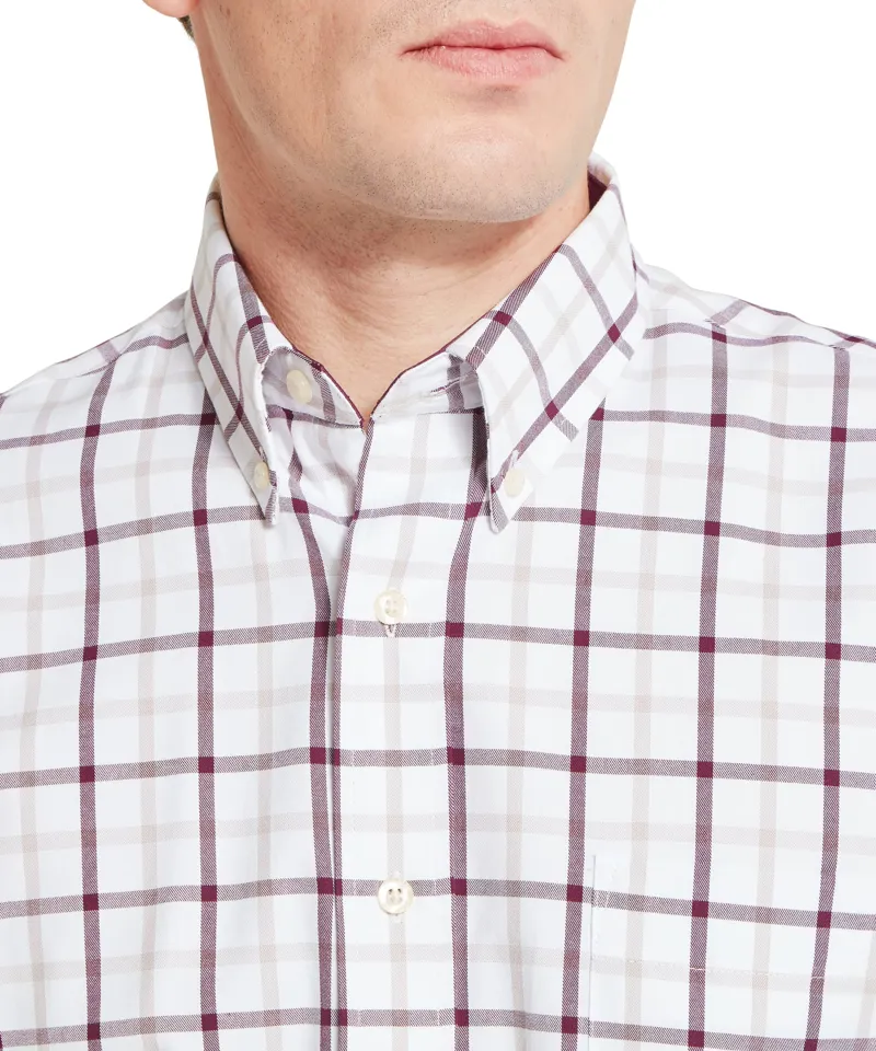 Schoffel Brancaster Classic Shirt - Beetroot Check-2
