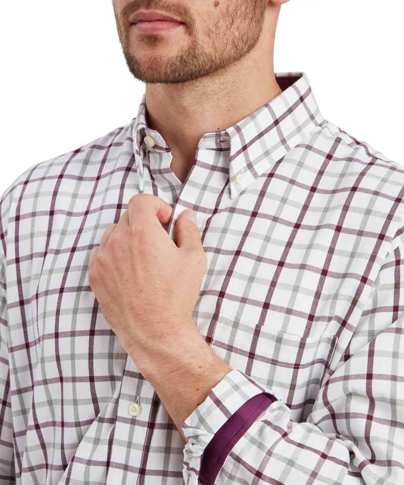 Schoffel Brancaster Classic Shirt - Wine Check