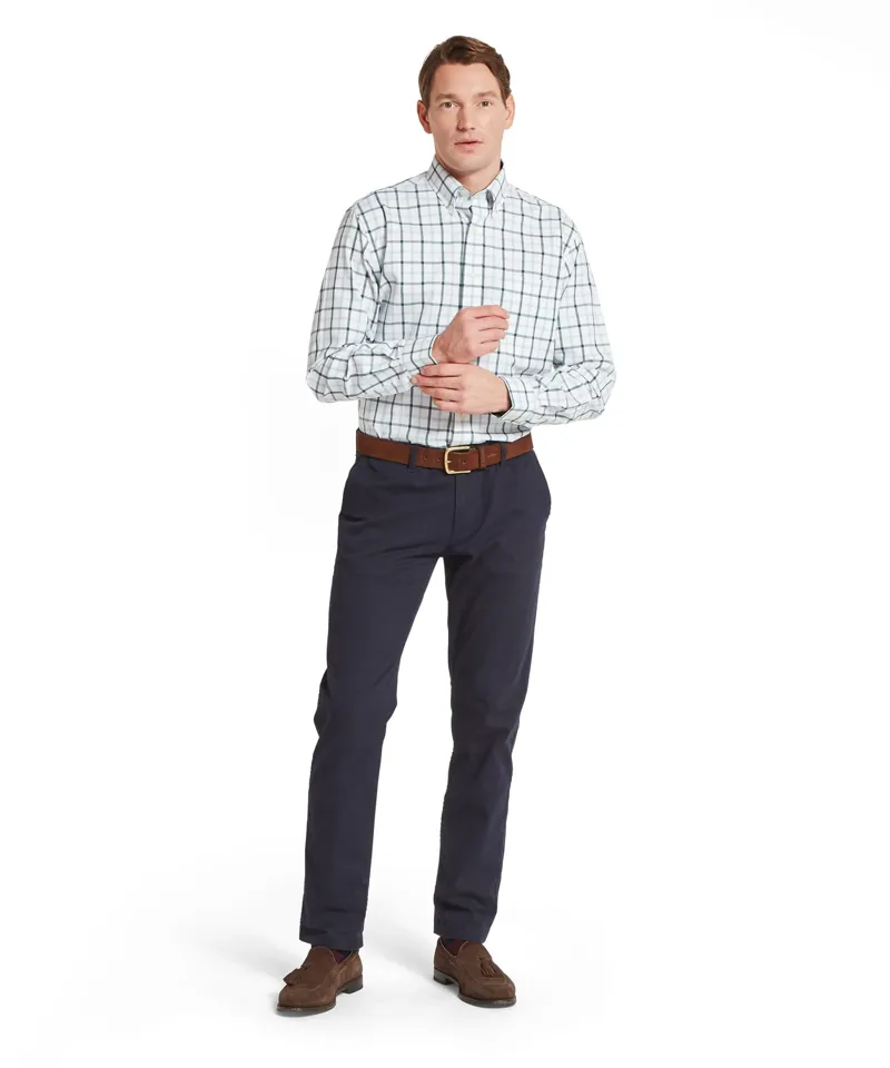 Schoffel Brancaster Classic Shirt - Deep Pine Check-5