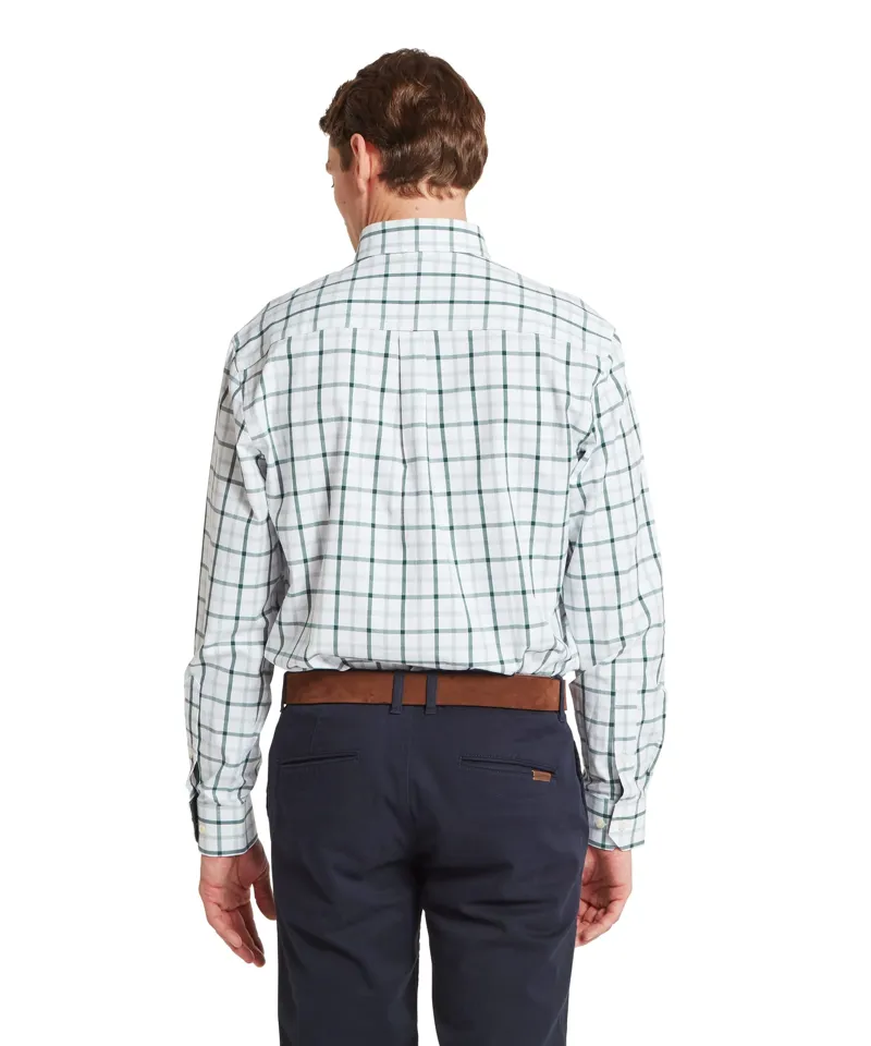 Schoffel Brancaster Classic Shirt - Deep Pine Check-3