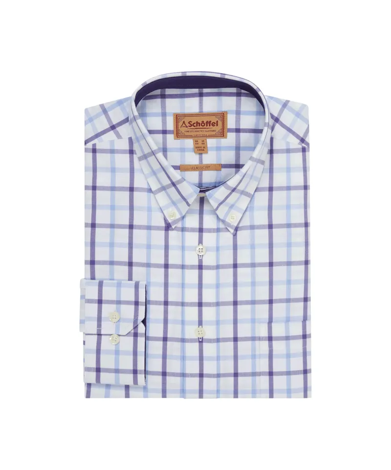 Schoffel Brancaster Classic Shirt - Bramble Check-5