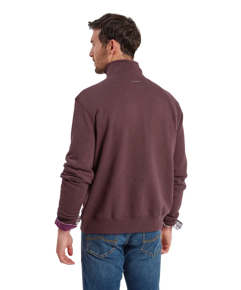 Schoffel Bude Sweatshirt - Wine Marl-4
