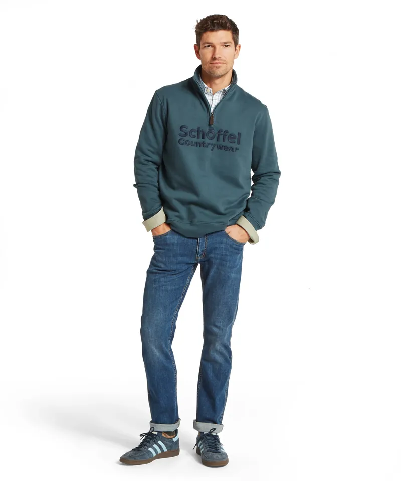Schoffel Bude Sweatshirt - Deep Ocean Blue-1