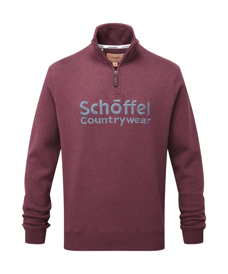 Schoffel Bude Sweatshirt - Wine Marl