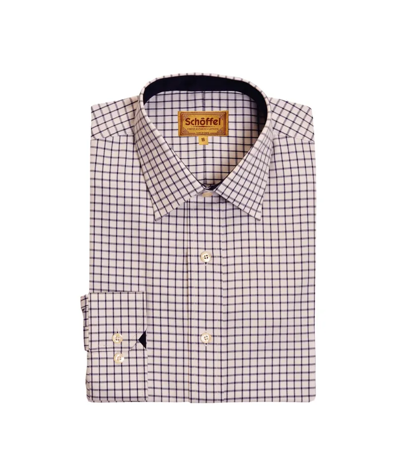 Schoffel Cambridge Classic Shirt - Dark Navy-6