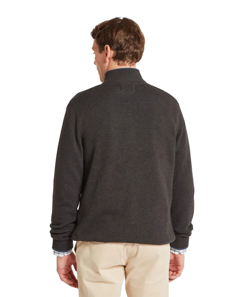 Schoffel Castlebay 1/4 Zip Jumper - Charcoal-2