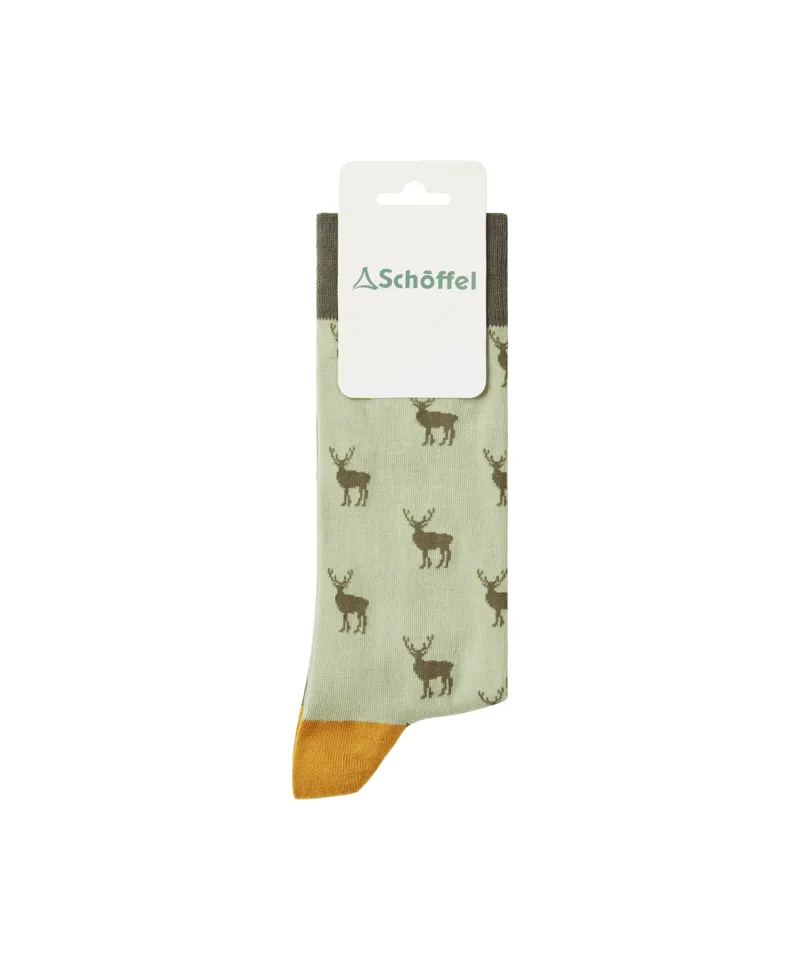 Schoffel Cotton Socks - Woodland Stag
