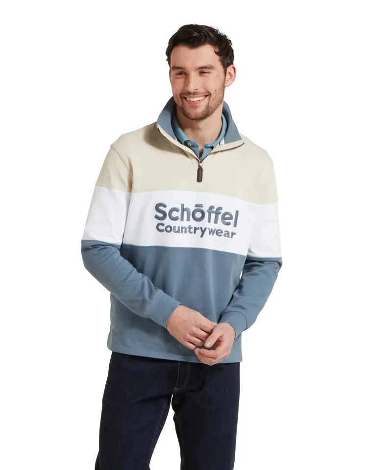 Schoffel Exeter Heritage Quarter Zip - Stone-1
