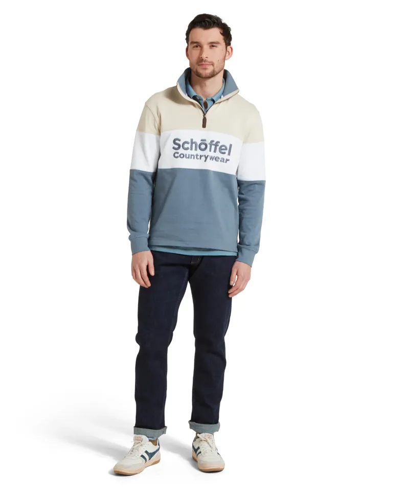Schoffel Exeter Heritage Quarter Zip - Stone-2