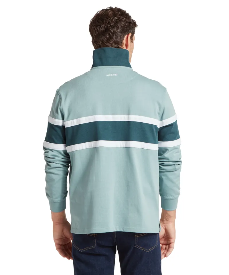Schoffel Exmouth Heritage Quarter Zip - Powder Blue-3