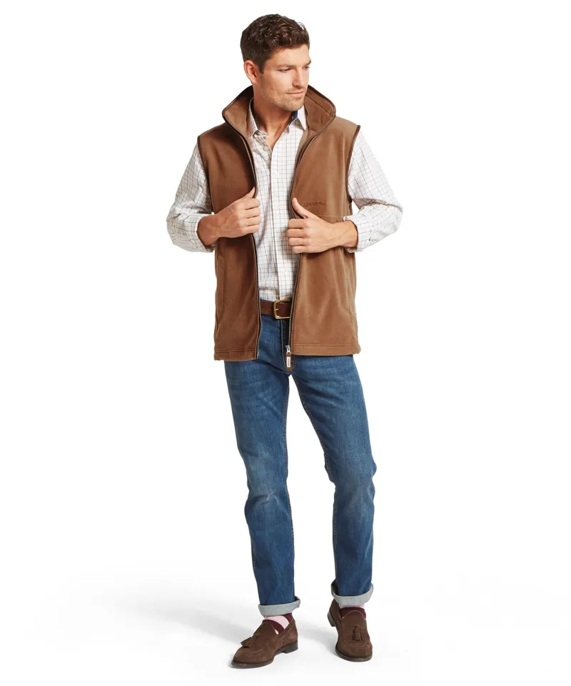 Schoffel Oakham Fleece Gilet - Toffee-1