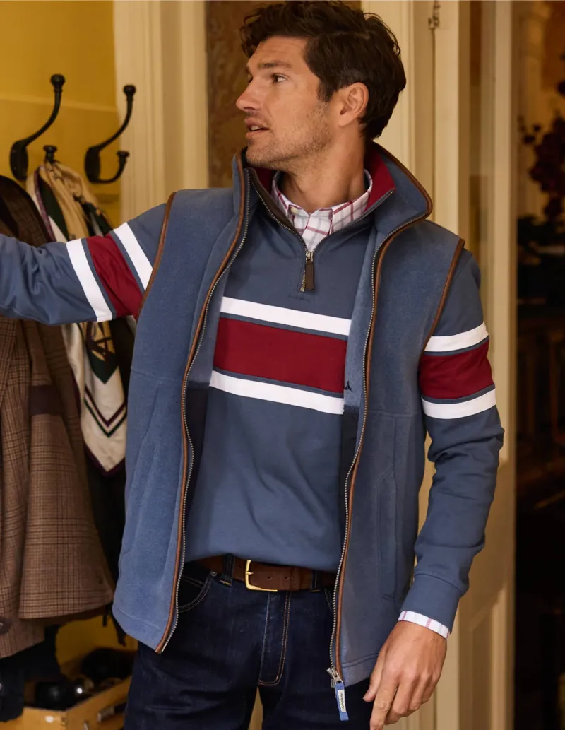 Schoffel Oakham Fleece Gilet - Storm Blue-1