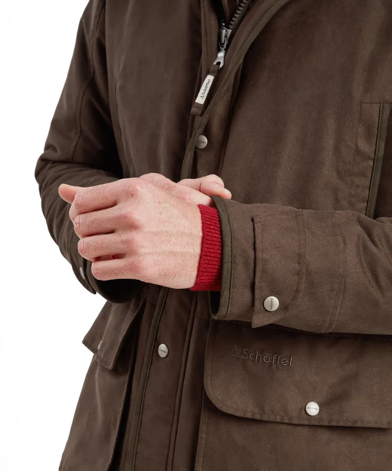 Schoffel Oundle Country Coat - Coffee Bean-4