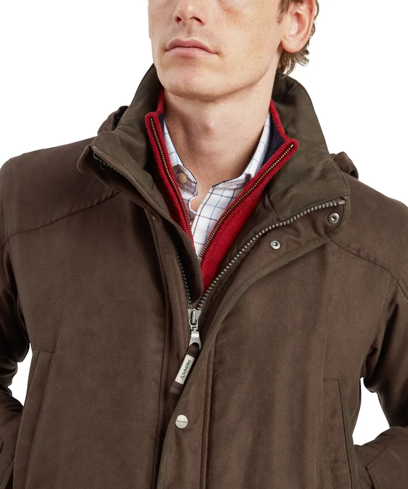 Schoffel Oundle Country Coat - Coffee Bean-9