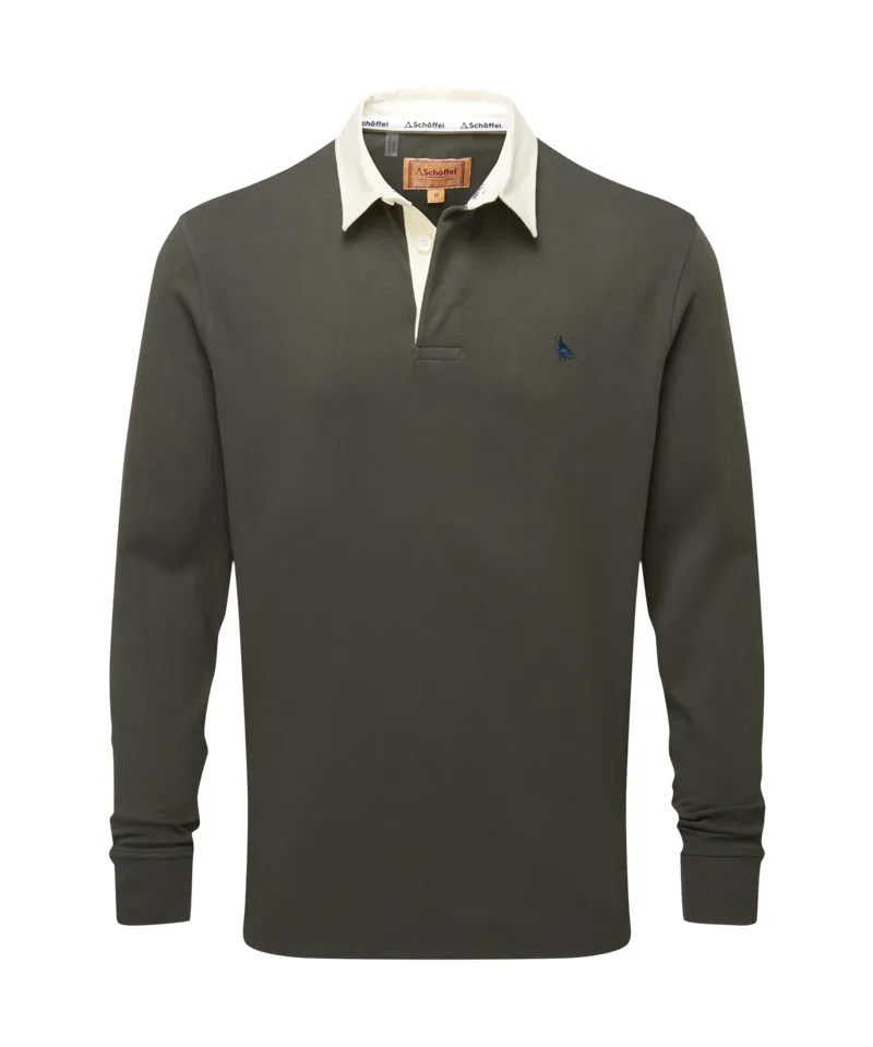 Schoffel Porthallow Peat Green Rugby Shirt-5