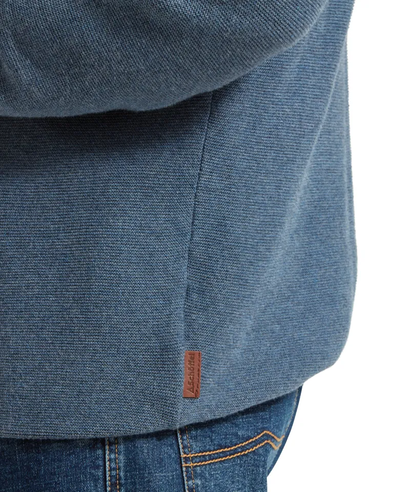 Schoffel Porthleven Quarter Zip Jumper - Dark Pigeon Blue-6