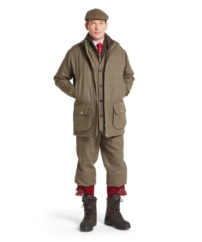 Schoffel Ptarmigan Tweed Classic Coat - Lochlane Tweed-2
