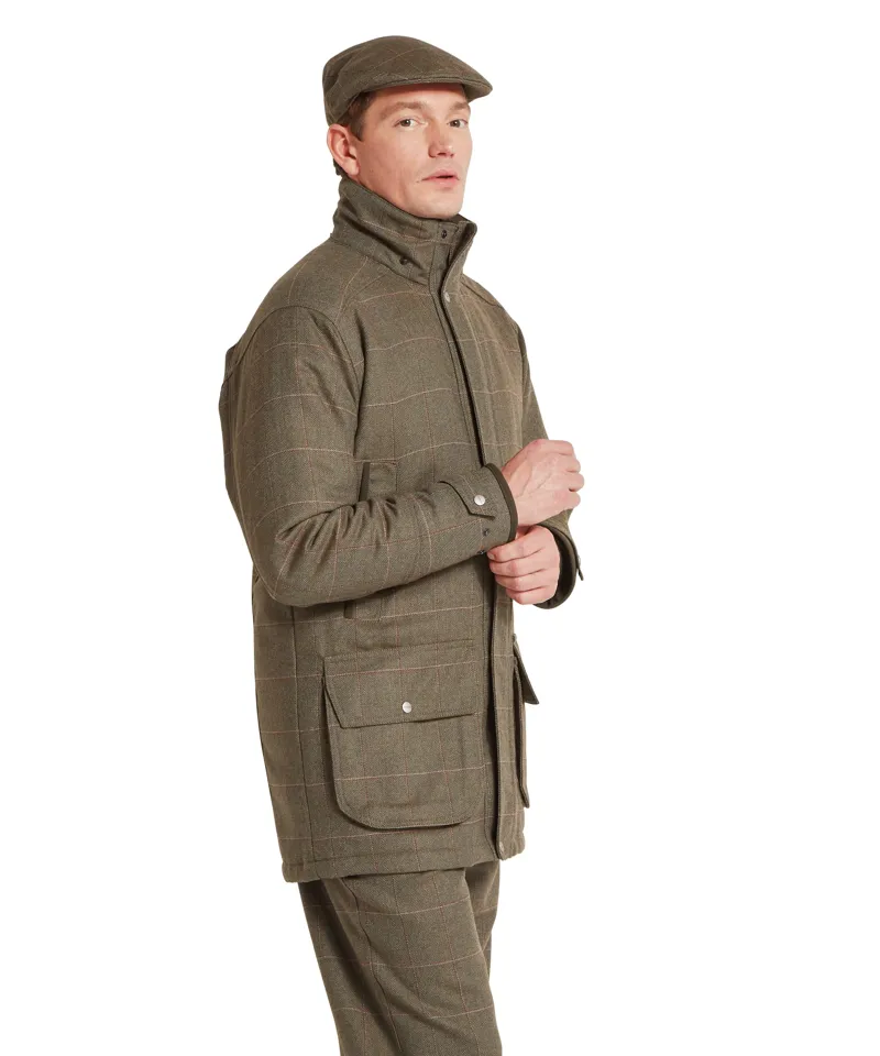 Schoffel Ptarmigan Tweed Classic Coat - Lochlane Tweed-3