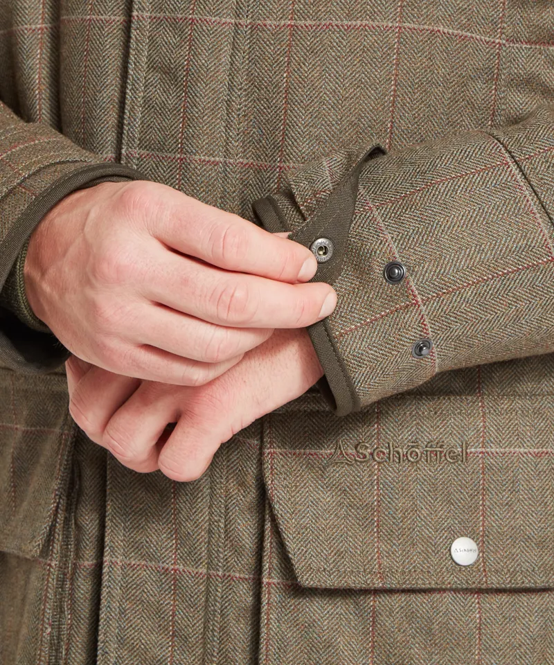 Schoffel Ptarmigan Tweed Classic Coat - Lochlane Tweed-5