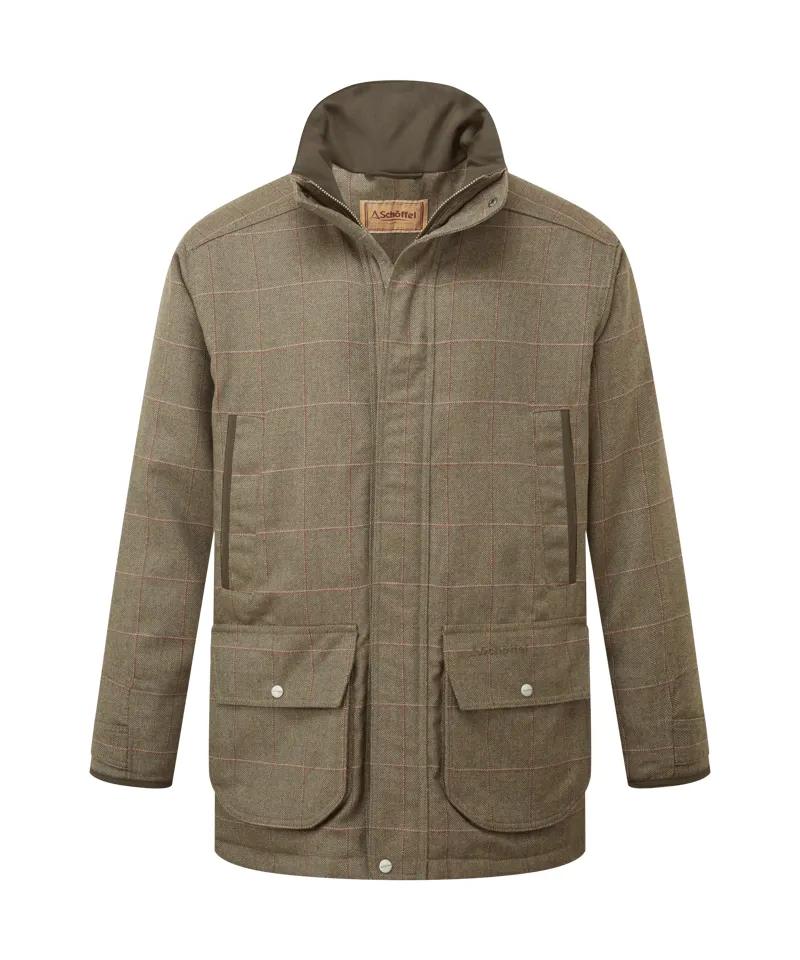 Schoffel Ptarmigan Tweed Classic Coat - Lochlane Tweed-10