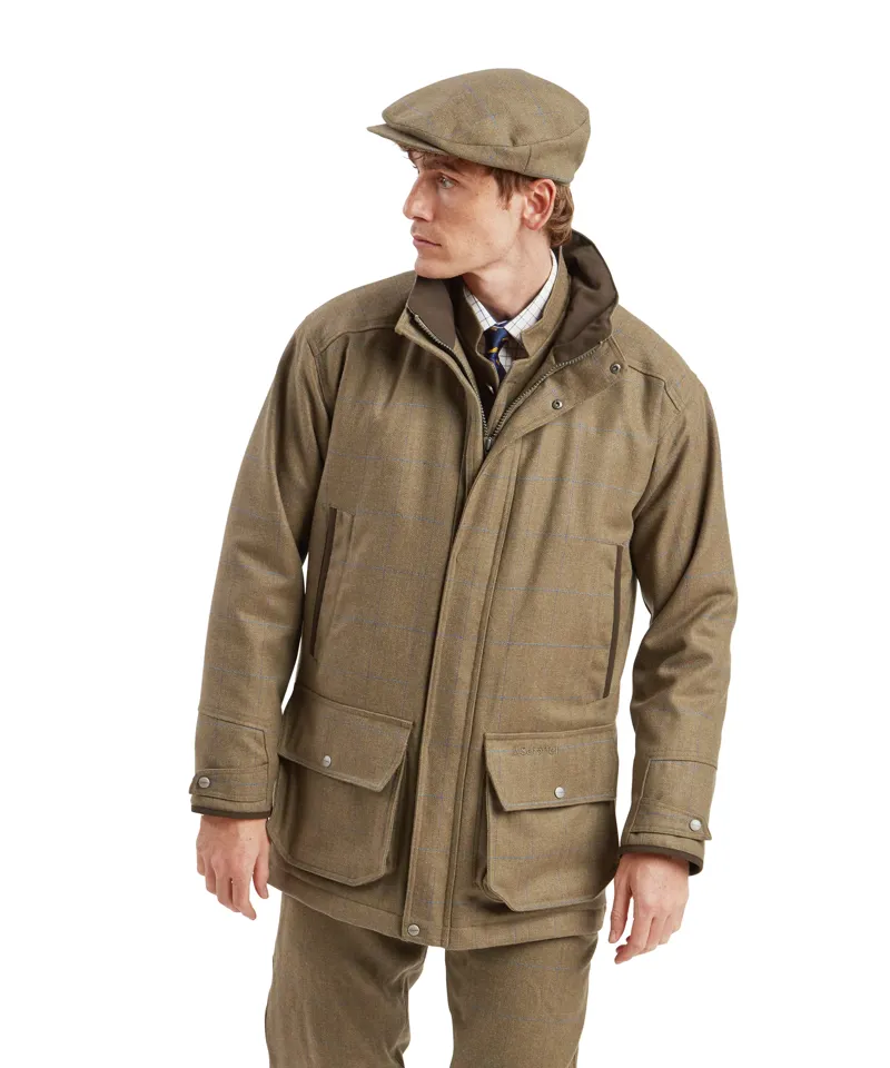 Schoffel Ptarmigan Tweed Classic Coat - Corry Tweed
