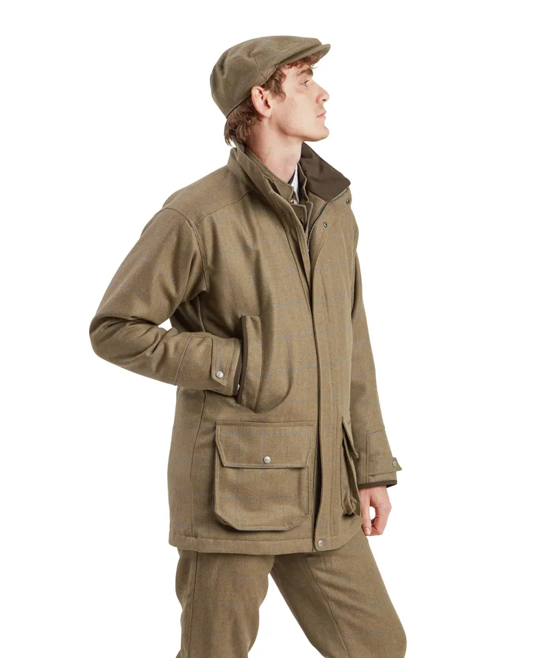 Schoffel Ptarmigan Tweed Classic Coat - Corry Tweed-2