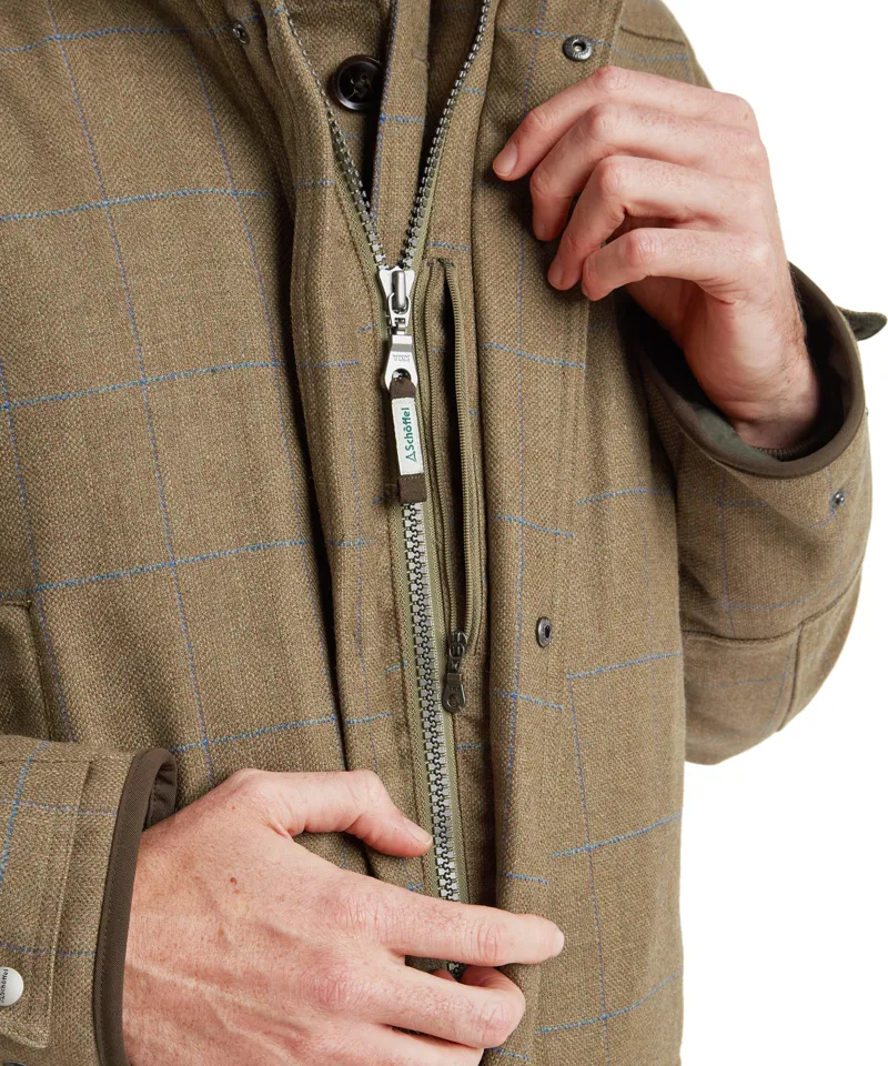 Schoffel Ptarmigan Tweed Classic Coat - Corry Tweed-6