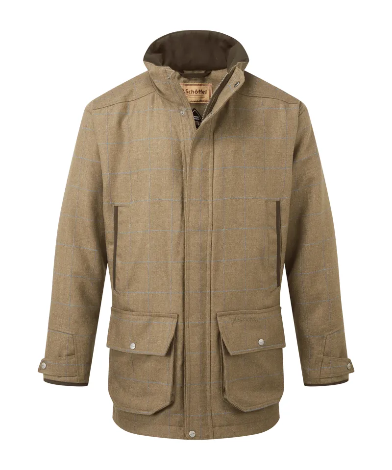 Schoffel Ptarmigan Tweed Classic Coat - Corry Tweed-10