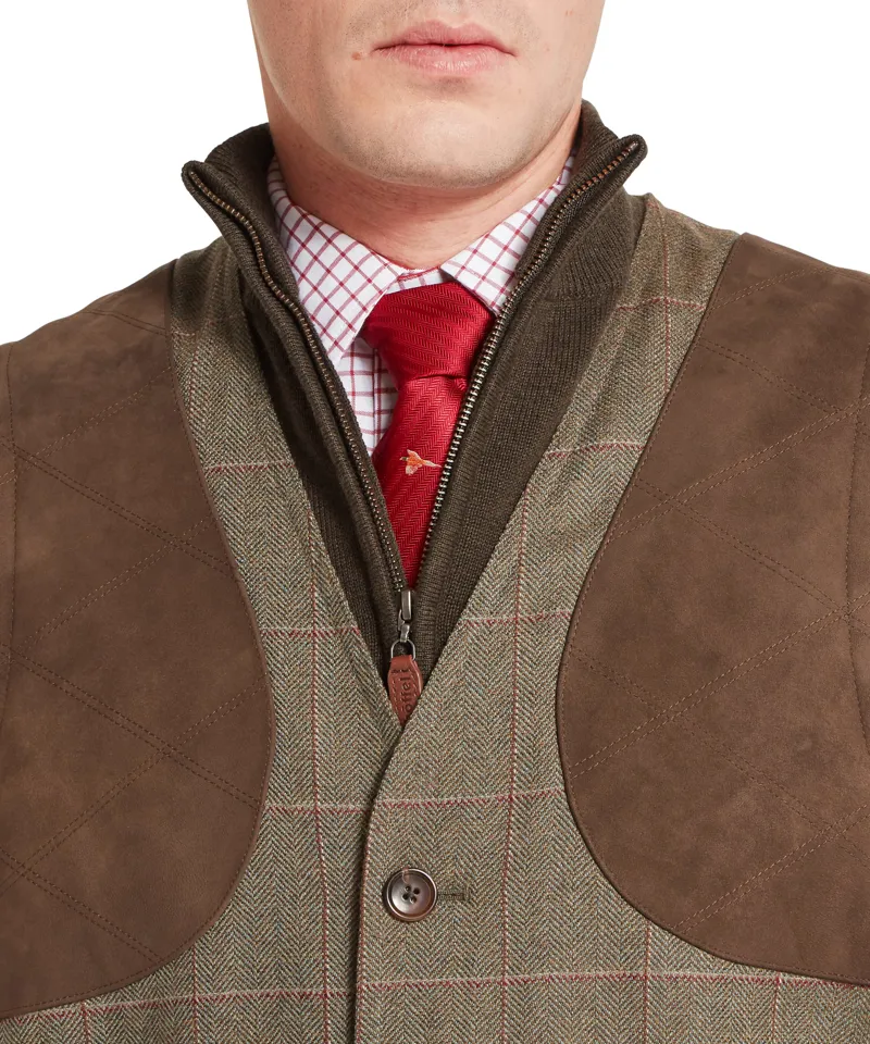 Schoffel Ptarmigan Tweed Waistcoat II - Lochlane Tweed-5