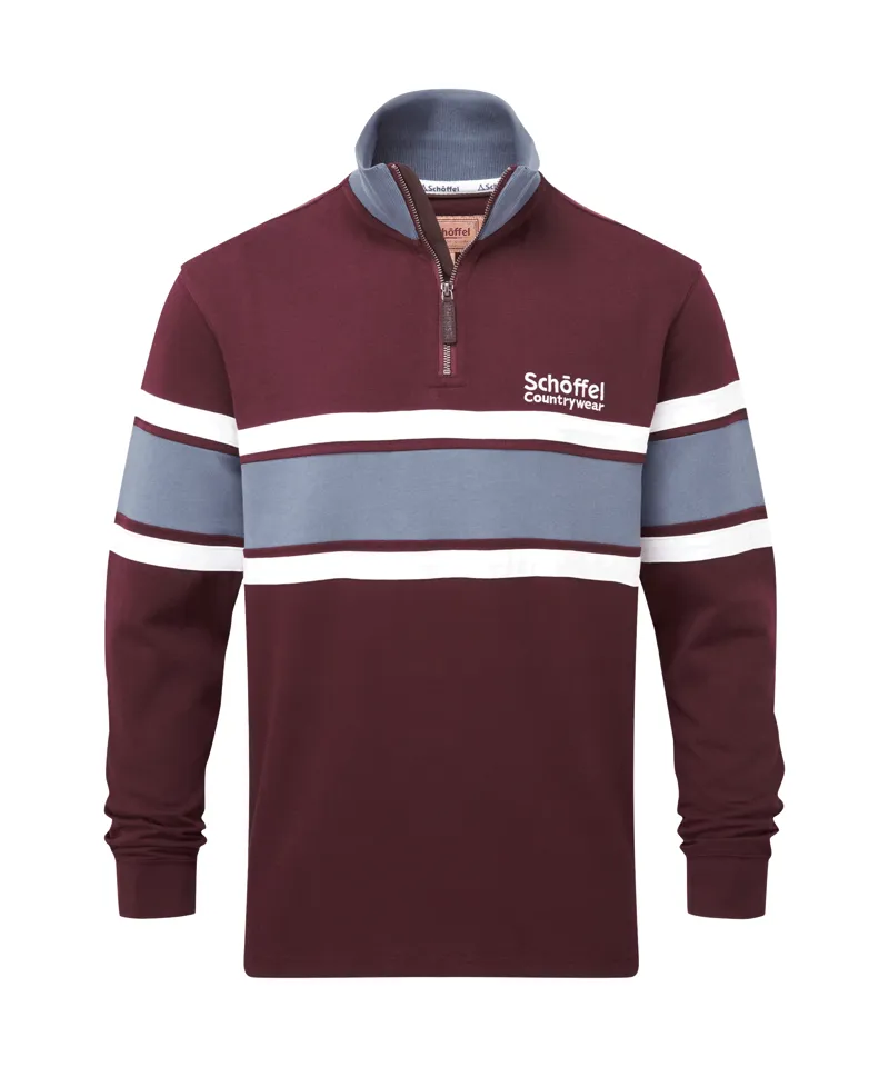 Schoffel Exmouth Heritage Quarter Zip - Wine