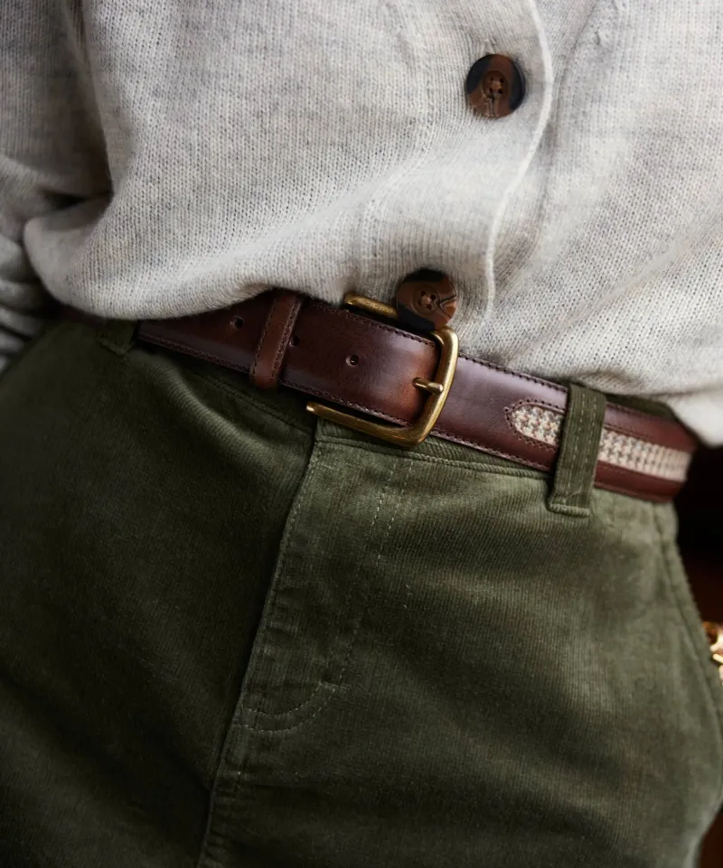 Schoffel Hartington Belt - Houndstooth Tweed-2