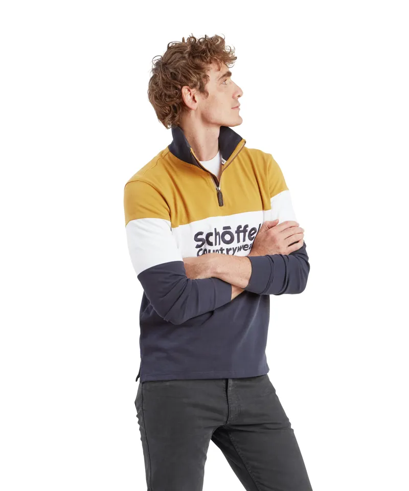 Schoffel Exeter Heritage Quarter Zip - Mustard-3
