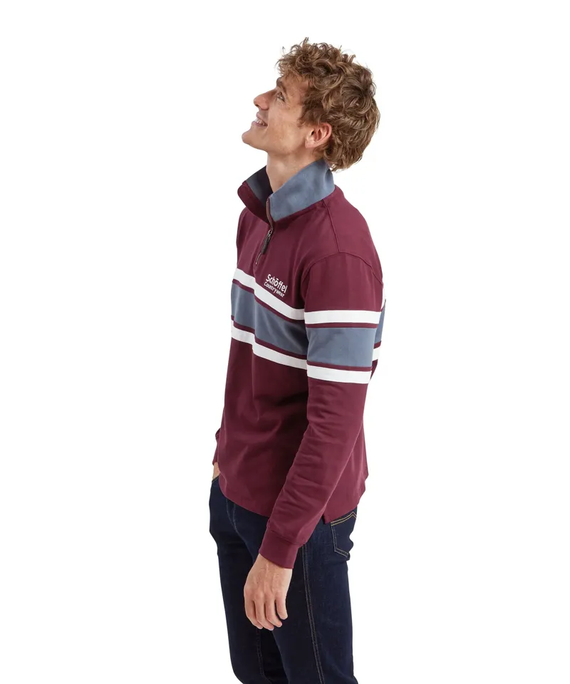 Schoffel Exmouth Heritage Quarter Zip - Wine-3