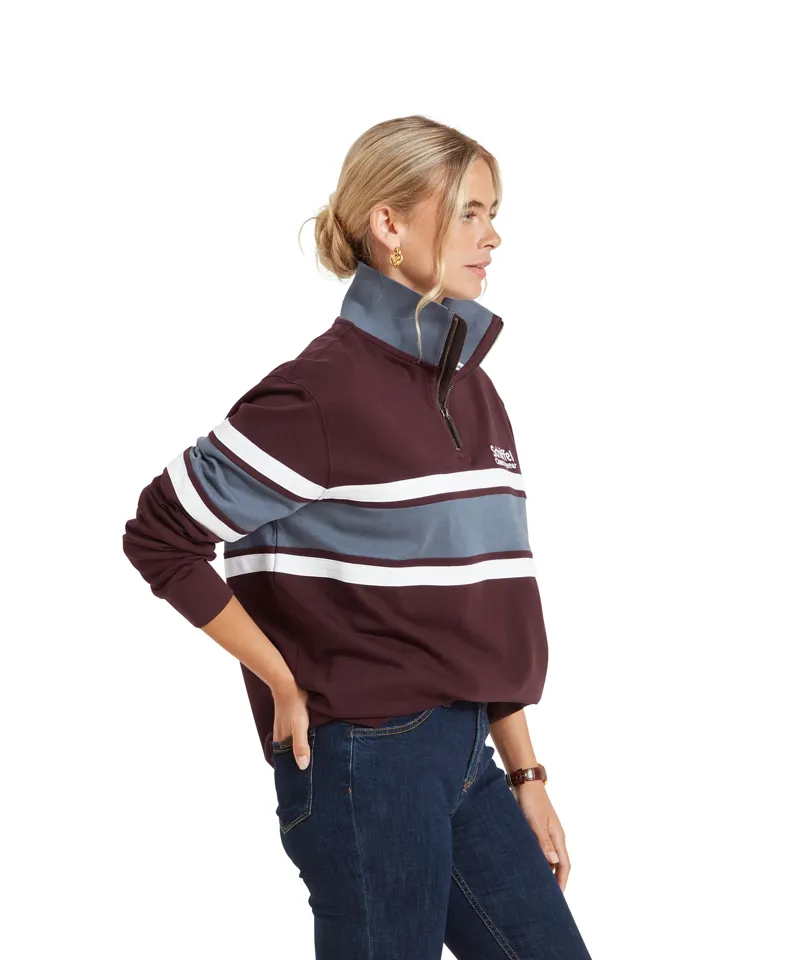 Schoffel Exmouth Heritage Quarter Zip - Wine-6