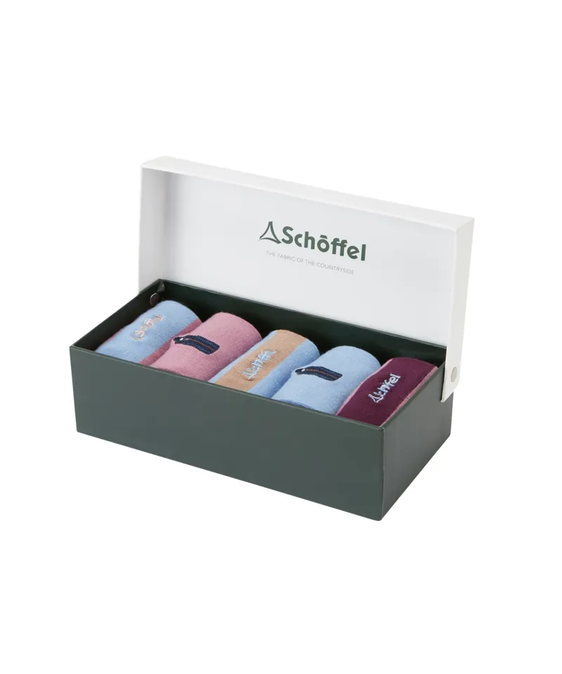 Schoffel Bamboo Socks - Box of 5 - Lyndon Mix-1