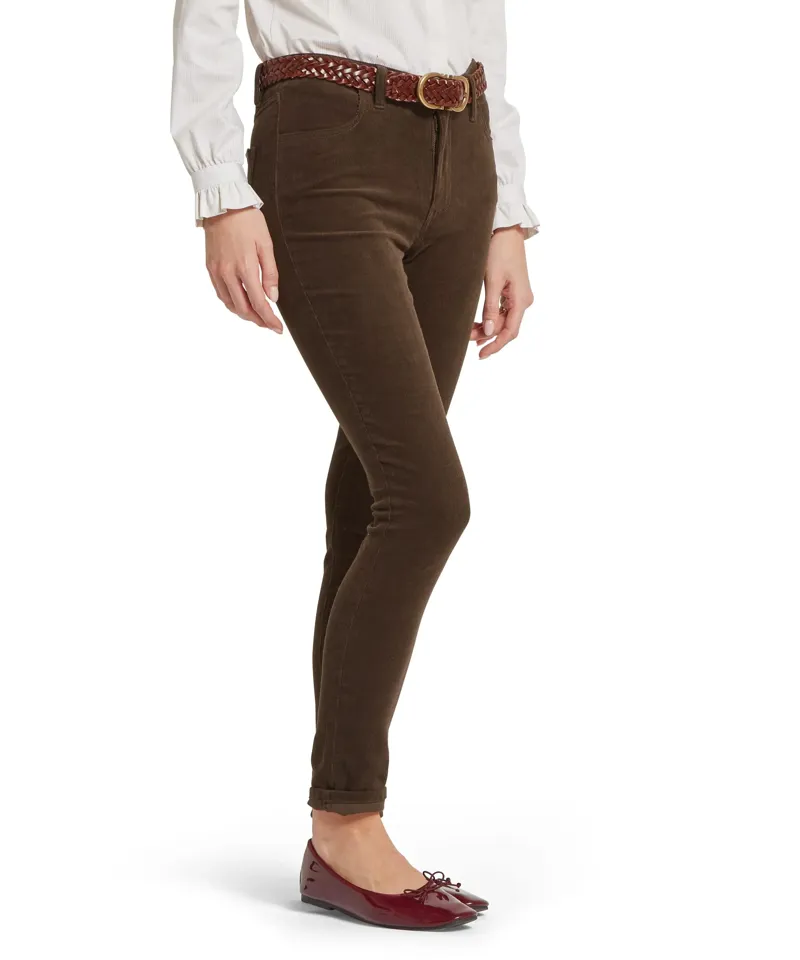 Schoffel Clover Cord Jean - Chocolate-3